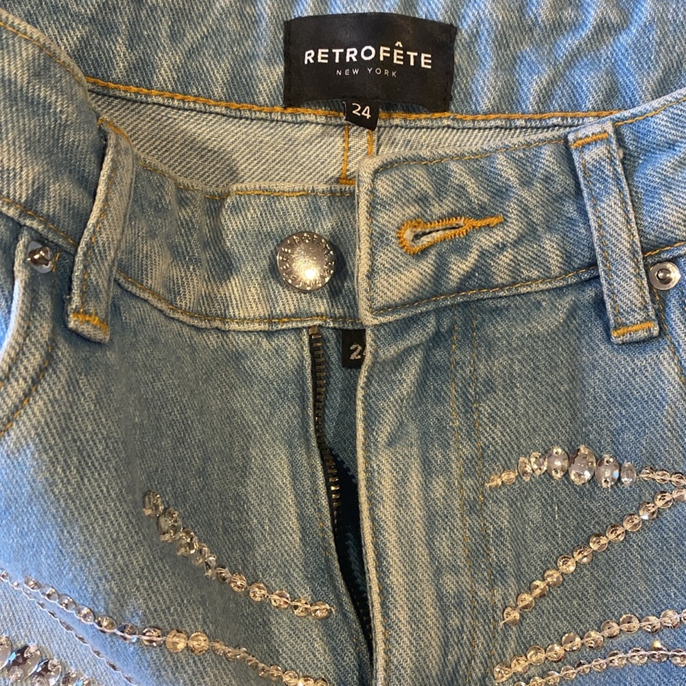 Retrofête RENZO EMBELLISHED DENIM JEAN Jacket set retrofete - Picture 8 of 8
